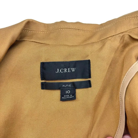 J. Crew Alfie Blazer Jacket in Gramercy Twill Camel Lyocell SIze 10 - Picture 12 of 15